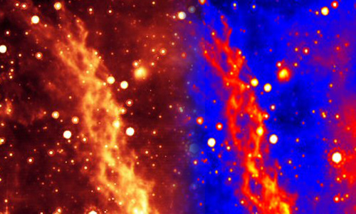 Туманность в форме ДНК